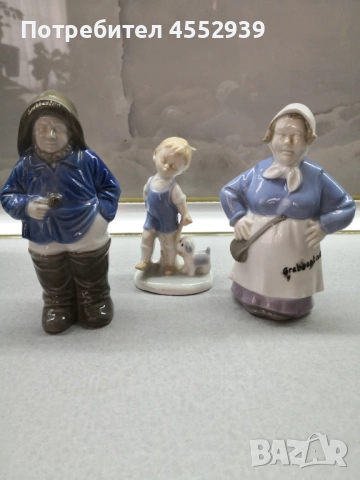 Порцеланови фигури и бурканче за мед 