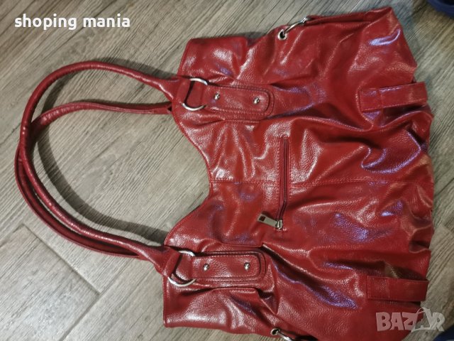 голяма червена чанта , снимка 5 - Чанти - 42813742