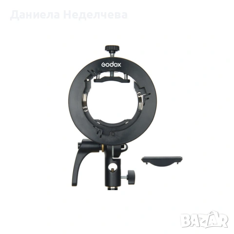 Универсален адаптер S-type Speedlite Bracket (Bowens mount), снимка 2 - Чанти, стативи, аксесоари - 53173498
