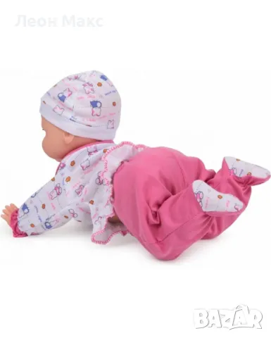 Интерактивна кукла Пълзящо бебе 40см, синьо , снимка 3 - Кукли - 48398293