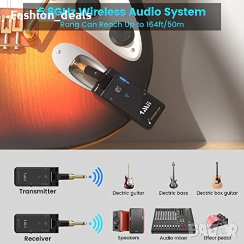 Нов Безжичен китарен предавател и приемник за електрическа китара , снимка 2 - Други музикални жанрове - 42459578