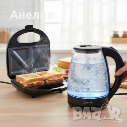 Комплект тостер Royal + електрическа кана Homestar