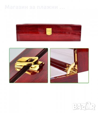 ДЪРВЕНА КУТИЯ ЗА ЧАСОВНИЦИ С ПРОЗРАЧЕН PVC КАПАК, С ВКЛЮЧЕНИ 6 БРОЯ ПОДЛОЖКИ - код 2170, снимка 4 - Подаръци за мъже - 34207050