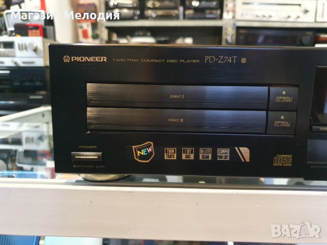 Двоен сд плеър / CD player Pioneer PD-Z74T  В отлично техническо и визуално състояние., снимка 4 - Декове - 44381715