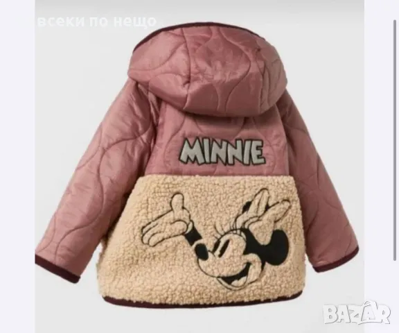 Детско зимно яке с полар за момиче Zara Disney Minnie Mouse Код Happy Kids_A22, снимка 1 - Детски якета и елеци - 48006775