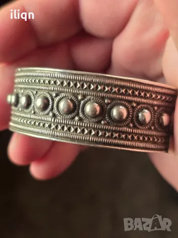 Стара Сребърна Масивна гривна 835 Проба 299.99лв., снимка 2 - Антикварни и старинни предмети - 49027976