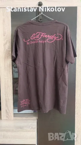 Тениска Ed Hardy x Christian Audigier True love, Size XL (Made in USA), снимка 3 - Тениски - 55788930