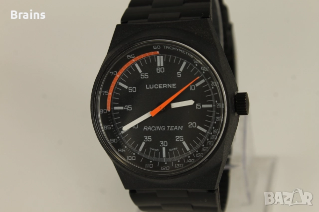 1960's LUCERNE Racing Team Noryl Case Швейцарски Часовник НОВ, снимка 3 - Мъжки - 51798465