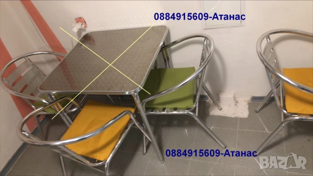 метални столове=3 броя  от Блаоевград