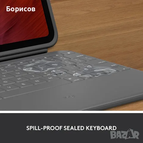  Logitech Rugged Folio iPad 10 generation,A16 - отделящ се защитен калъф,с клавиатура, снимка 3 - Таблети - 55962145
