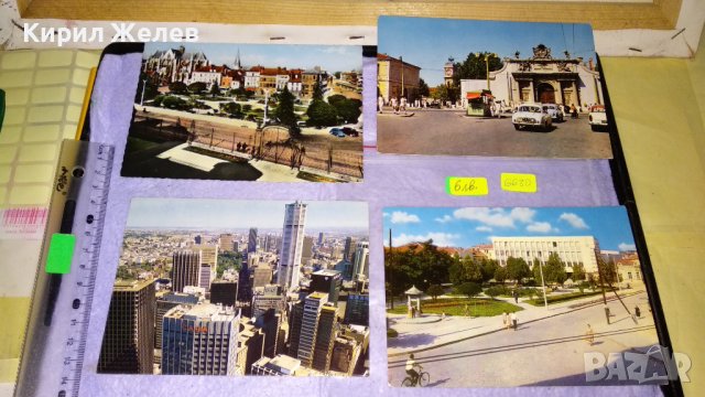 ЛОТ 4 СТАРИ ПОЩЕНСКИ КАРТИЧКИ ТЕМА ГРАДОВЕ НЕБОСТЪРГАЧИ КРАСИВИ СГРАДИ 6680