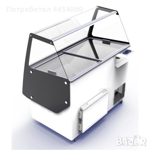 Витрина за сладолед 8 x 5 литра, снимка 4 - Хладилни витрини и фризери - 52570434