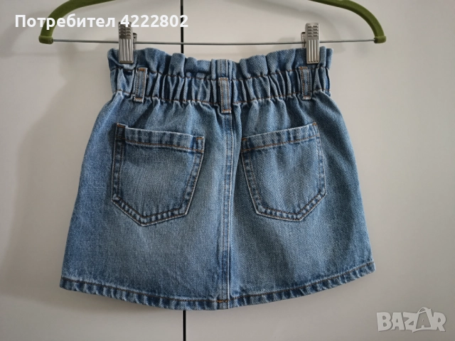 Детска дънкова оригинална пола Benetton , снимка 3 - Детски рокли и поли - 51593170