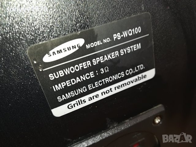 samsung ps-wq100/3ohm-subwoofer внос sweden L0101231551, снимка 17 - Тонколони - 39154841