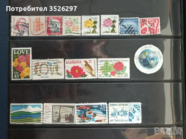 Колекция пощенски марки от САЩ, снимка 3 - Филателия - 56205344