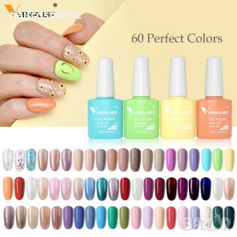 ПРОМО! VENALISA UV&LED ГЕЛ ЛАК ПЛЪТЕН ЦВЯТ - VIP3