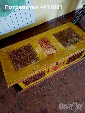 Стар антикварен сандък, снимка 2 - Антикварни и старинни предмети - 56514031