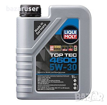 Двигателно масло LIQUI MOLY 5W30 5л. Top Tec 4600, снимка 2 - Части - 38244762