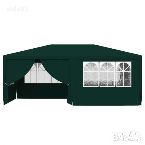 vidaXL Професионална парти шатра със стени 4x6 м зелена 90 г/м², снимка 4 - Къмпинг мебели - 56147589