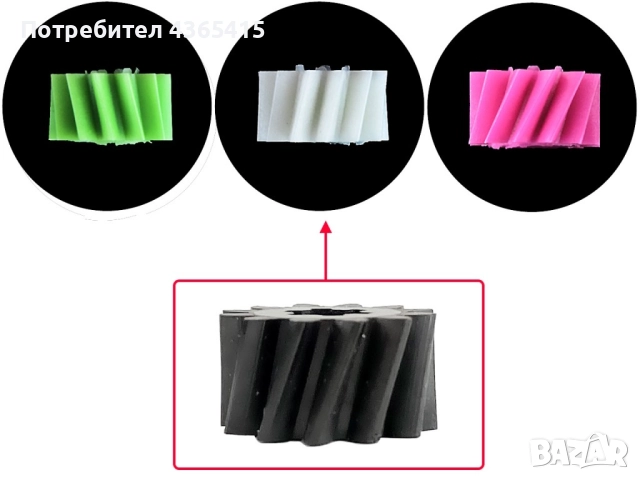 Зъбно колело за задвижване на седалка BMW 3 E36 (1990-2000)За лява (шофьорска) седалка, снимка 5 - Части - 52385855