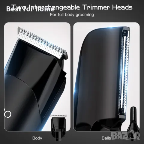 Мъжки тример за брада, коса с кабел/без кабел  YIRISO, снимка 2 - Тримери - 50390791