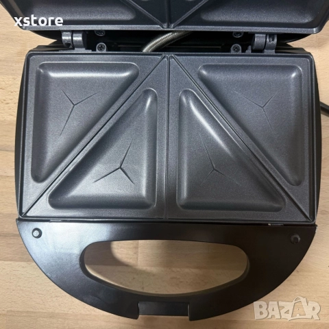 Уред за сандвичи Royal Swiss SLS1057C, 750W, незалепващи плочи, регулирем термостат, снимка 3 - Тостери - 52697344