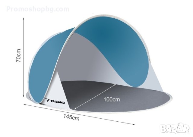 Плажна къмпинг тента/палатка 190/120/86 см, UV защита, автоматично отваряне, снимка 5 - Палатки - 40791838