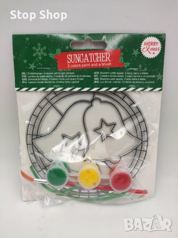 Christmas коледна играчка за боядиване Suncatcher  Размери опаковка 16х13.5 см 