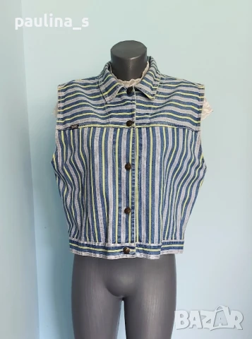 Три различни броя / Къс дънков елек "Force" jeans, "miss Latina" и "G3000" black out , снимка 4 - Елеци - 51314938