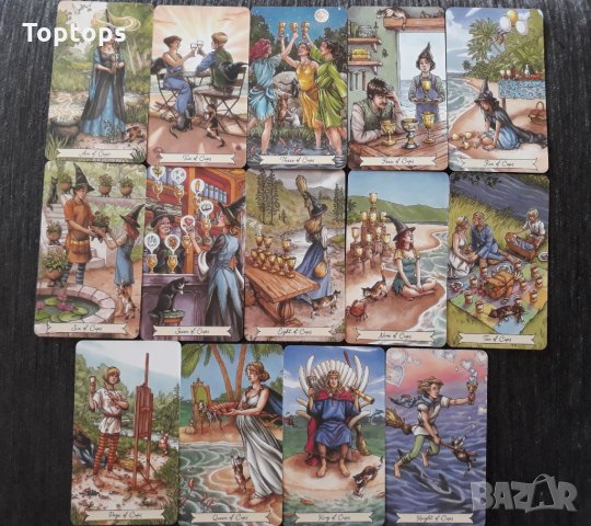 Очарователни таро и оракул карти: Everyday Witch Tarot & Oracle & Angels and Ancestors Oracle, снимка 7 - Карти за игра - 34296920