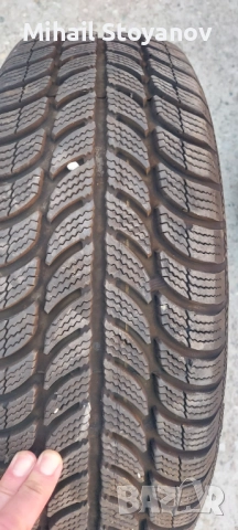 железни джанти 15" с нови зимни гуми за Мазда 5 2010г, снимка 2 - Гуми и джанти - 52398208
