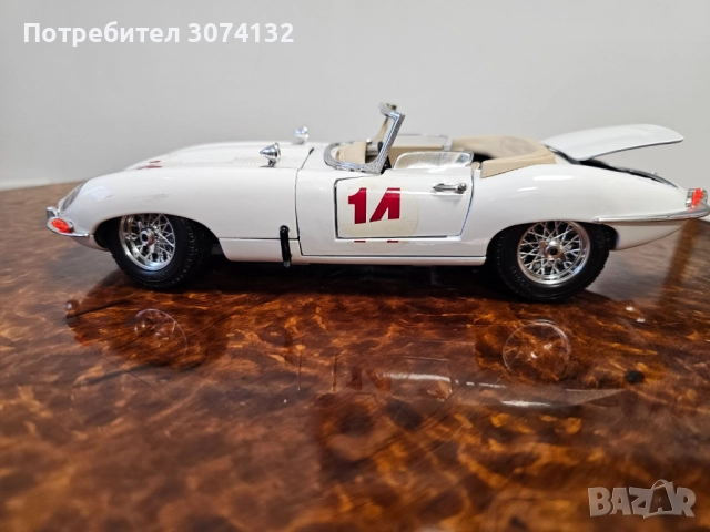 Метална количка Jaguar Cabriolet 1961, снимка 2 - Колекции - 52447601