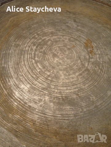 Синия, медна тава, снимка 2 - Антикварни и старинни предмети - 51678764