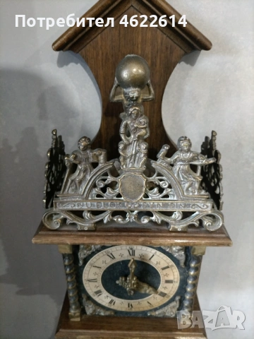 МНОГО КРАСИВ ХОЛАНДСКИ СТЕНЕН ЧАСОВНИК , снимка 3 - Стенни часовници - 53970876