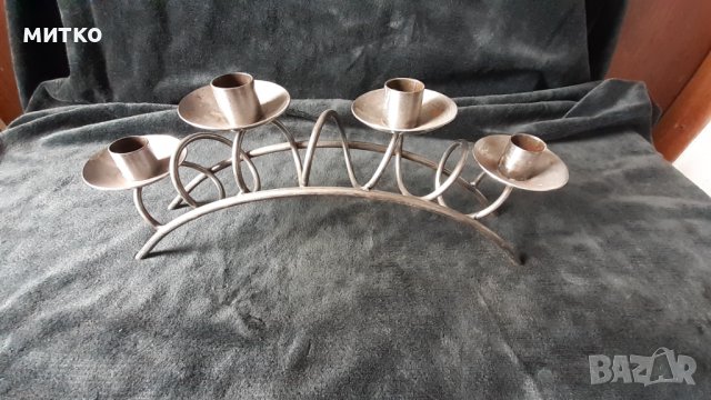 Каминен свещник, снимка 2 - Антикварни и старинни предмети - 37241960