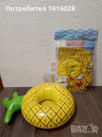 Надуваема поставка Ананас за чаша,за басейн,плаж и др., снимка 5 - Надуваеми играчки - 44263566