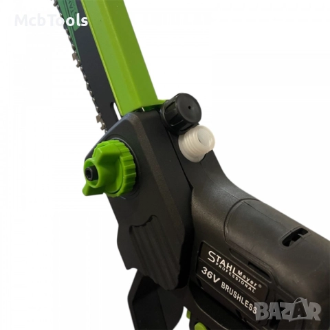 Акумулаторна резачка STAHLMAYER 36V 10AH с дисплей, две батерии и две вериги – 30см шина, снимка 5 - Градинска техника - 52897980