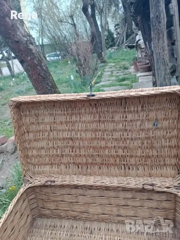 Антики  Плетен куфар от миналия век/уникат/, снимка 9 - Антикварни и старинни предмети - 49993951