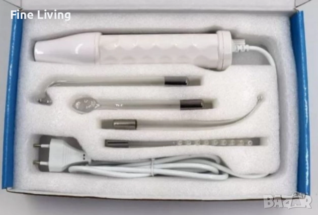 Козметичен уред за лице дарсонвал с антибактериално действие / Брой приставки – 4 различни в комплек, снимка 10 - Други - 52176212