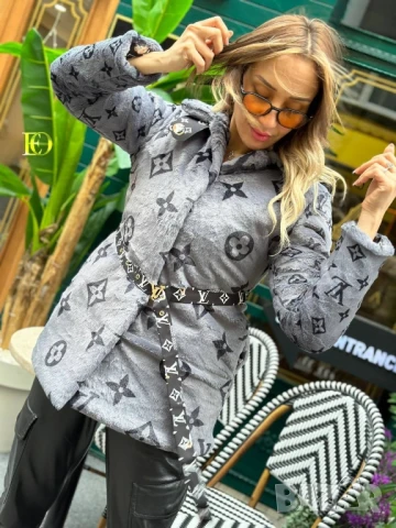 пухено палто louis vuitton , снимка 4 - Палта, манта - 51392454