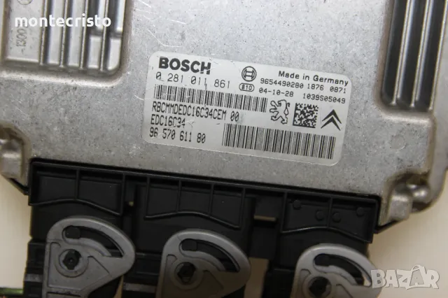 Моторен компютър Citroen C3 I (2002-2010г.) 0281011861 / 9657061180 / EDC16C34 / 0 281 011 861, снимка 2 - Части - 50423752
