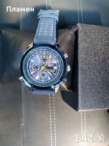 Мъжки ръчен Часовник Citizen Blue Angels World Chronograph дата,ден час в месеца, снимка 3 - Мъжки - 39795590