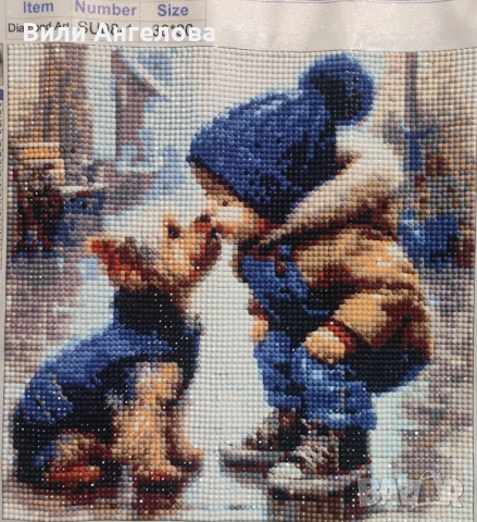 Диамантен гоблен, 30/30, 16 цвята., снимка 2 - Гоблени - 52806568