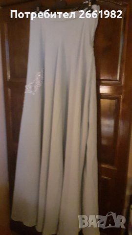 Разкошна небесносиня дълга пола - много богата!, снимка 4 - Поли - 36964819