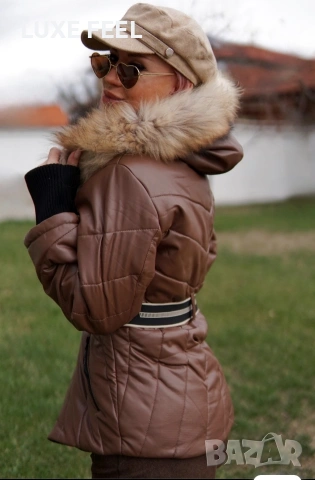 ✨Страхотнo Яке с Естествен Пух - XL,2XL,3XL, снимка 2 - Якета - 53930073