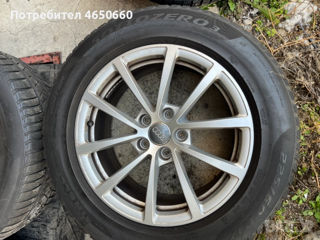 17 цолови алуминиеви джанти със зимни гуми за Ауди, снимка 3 - Гуми и джанти - 52463065