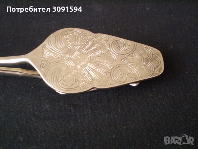 Щипка за сервиране на ястия салати  сребърно покритие, снимка 3 - Аксесоари за кухня - 36856209