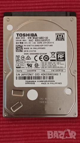 Хард диск TOSHIBA ,1ТВ., снимка 2 - Твърди дискове - 42651887