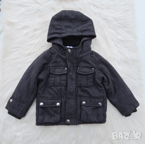 Детско палто F&F 60% вълна 2-3 години, снимка 10 - Детски якета и елеци - 52860187
