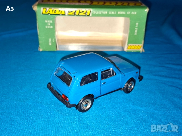 Руски метален модел на кола Лада ВАЗ 2121 Нива в мащаб 1:43 Made in USSR Сделано в СССР, снимка 4 - Колекции - 51955367